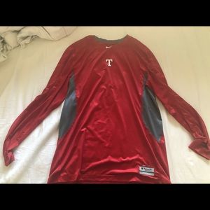 Texas Rangers Nike Peo Combat Training top